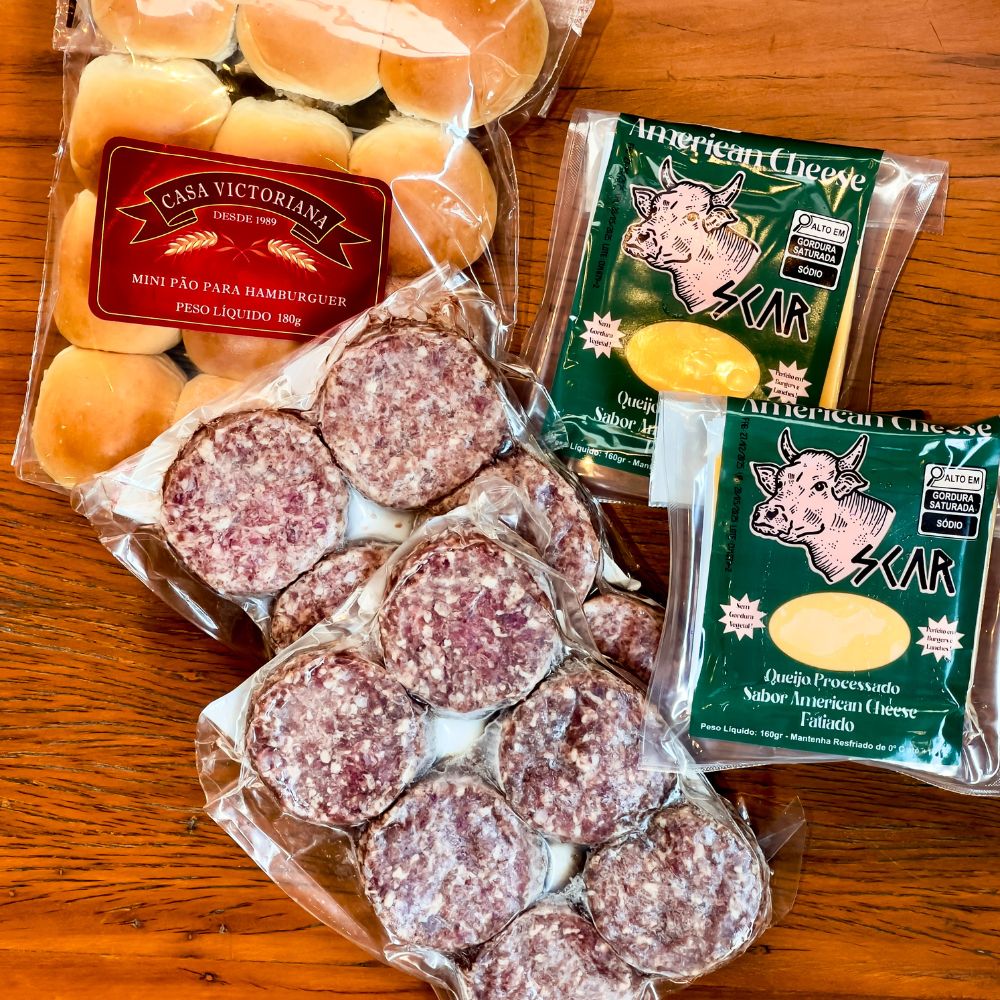 Kit Mini Hambúrguer